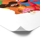 Sesamstraße | Lachen, Liebe und Einheit Poster (Ecke)