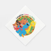 Sesamstraße | Lachen, Liebe und Einheit Serviette (Ecke)
