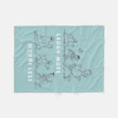 Sesamstraße | Lachte mehr Sorgen weniger Fleecedecke (Vorderseite (Horizontal))