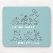 Sesamstraße | Lachte mehr Sorgen weniger Mousepad (Vorne)