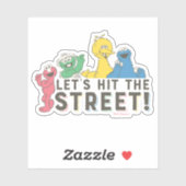 Sesamstraße | Lasst uns die Straße treffen! Aufkleber (Blatt)