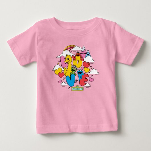 Sesamstraße | LIEBE Baby T-shirt (Vorderseite)