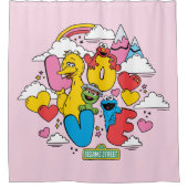 Sesamstraße | LIEBE Duschvorhang (Vorderseite)