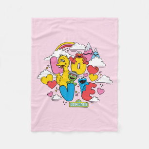 Sesamstraße   LIEBE Fleecedecke