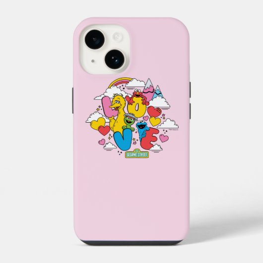Sesamstraße | LIEBE iPhone Hülle (Rückseite)