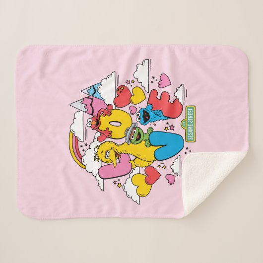 Sesamstraße | LIEBE Sherpadecke (Vorderseite (Horizontal))