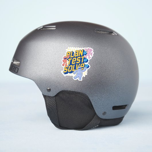 Sesamstraße | Mecha Builder planen Testlösung Aufkleber (Helmseite)