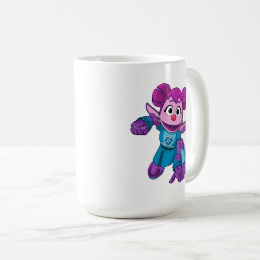 Sesamstraße | Mecha Builders Abby In Action Kaffeetasse (VorderseiteRechts)