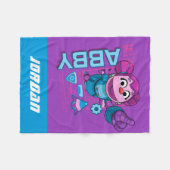 Sesamstraße | Mecha Builders Abby | Name hinzufüge Fleecedecke (Vorderseite (Horizontal))