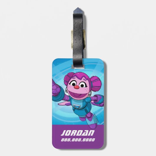 Sesamstraße | Mecha Builders Abby | Name hinzufüge Gepäckanhänger (Rückseite vertikal)