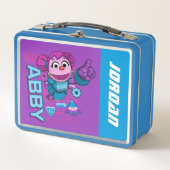 Sesamstraße | Mecha Builders Abby | Name hinzufüge Metall Brotdose (Vorderseite)