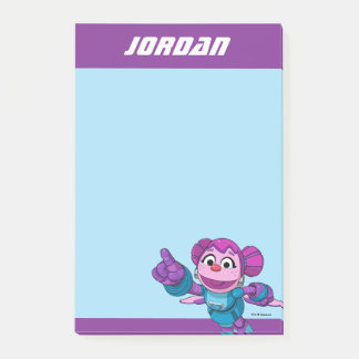 Sesamstraße | Mecha Builders Abby | Name hinzufüge Post-it Klebezettel