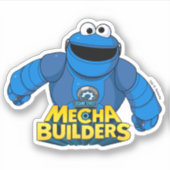 Sesamstraße | Mecha Builders Cookie in Aktion Aufkleber (Vorderseite)