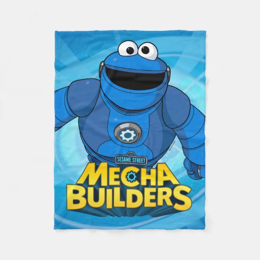 Sesamstraße | Mecha Builders Cookie in Aktion Fleecedecke (Vorderseite)