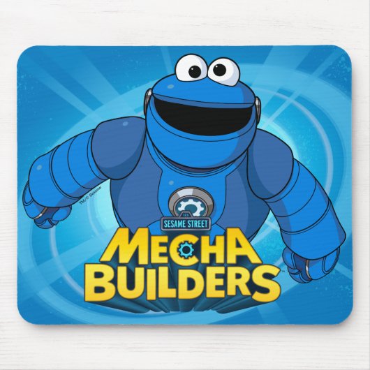 Sesamstraße | Mecha Builders Cookie in Aktion Mousepad (Vorne)