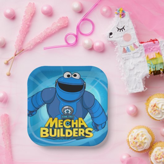 Sesamstraße | Mecha Builders Cookie in Aktion Pappteller (Party)