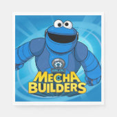 Sesamstraße | Mecha Builders Cookie in Aktion Serviette (Vorderseite)