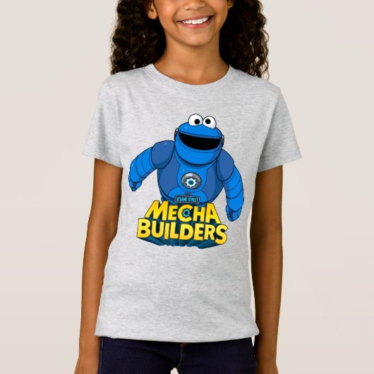 Sesamstraße | Mecha Builders Cookie in Aktion T-Shirt (Vorderseite)