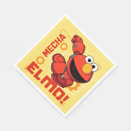 Sesamstraße | Mecha Builders Elmo Design Serviette (Ecke)