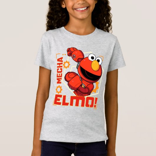Sesamstraße | Mecha Builders Elmo Design T-Shirt (Vorderseite)