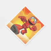 Sesamstraße | Mecha Builders Elmo in Aktion Serviette (Ecke)