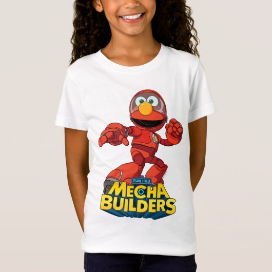 Sesamstraße | Mecha Builders Elmo in Aktion T-Shirt (Vorderseite)