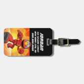 Sesamstraße | Mecha Builders Elmo | Name hinzufüge Gepäckanhänger (Vorderseite horizontal)