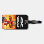 Sesamstraße | Mecha Builders Elmo | Name hinzufüge Gepäckanhänger (Rückseite horizontal)