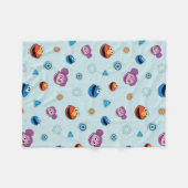 Sesamstraße | Mecha Builders gegenüber Muster Fleecedecke (Vorderseite (Horizontal))