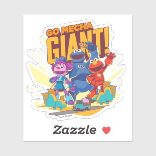 Sesamstraße | Mecha Builders Go Mecha Riese! Aufkleber (Blatt)