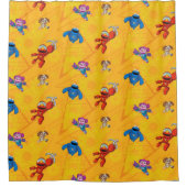 Sesamstraße | Mecha Builders Pattern Duschvorhang (Vorderseite)