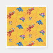 Sesamstraße | Mecha Builders Pattern Serviette (Vorderseite)