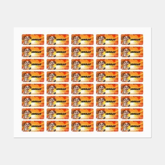 Sesamstraße | Mecha Builders Tango in Aktion Etiketten (Blatt)