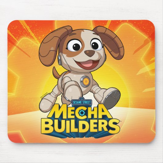 Sesamstraße | Mecha Builders Tango in Aktion Mousepad (Vorne)