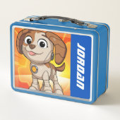 Sesamstraße | Mecha Builders Tango | Name hinzufüg Metall Brotdose (Rückseite)