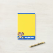 Sesamstraße | Mecha Builders Tango | Name hinzufüg Post-it Klebezettel (Auf Schreibtisch)