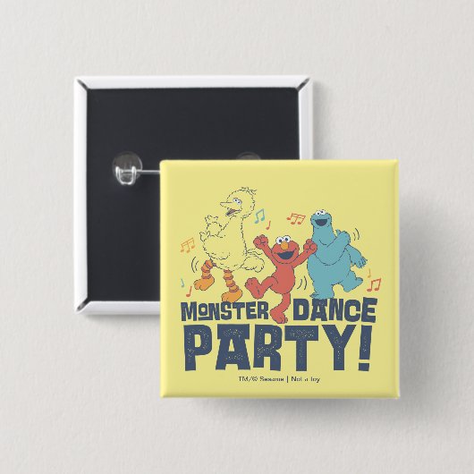 Sesamstraße | Monster Dance Party Button (Vorne & Hinten)