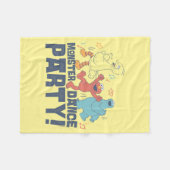 Sesamstraße | Monster Dance Party Fleecedecke (Vorderseite (Horizontal))