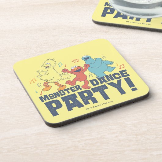 Sesamstraße | Monster Dance Party Getränkeuntersetzer (Linke Seite)