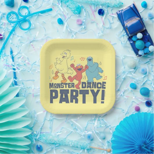 Sesamstraße | Monster Dance Party Pappteller (Party)