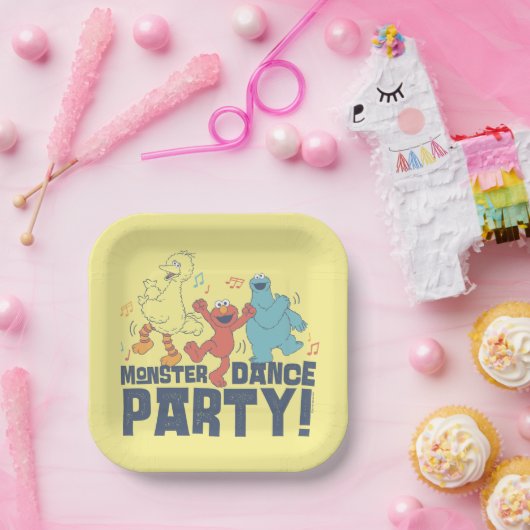 Sesamstraße | Monster Dance Party Pappteller (Party)
