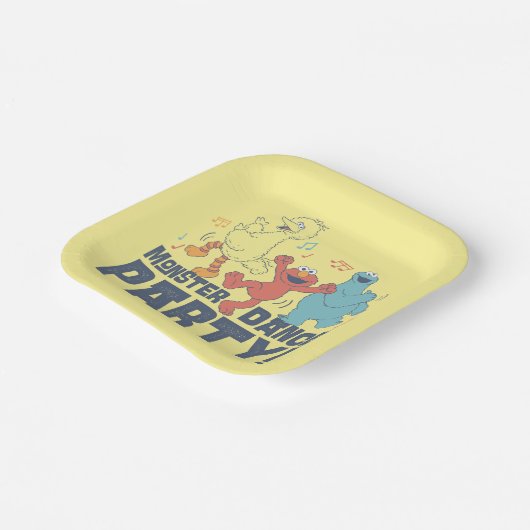 Sesamstraße | Monster Dance Party Pappteller (Gewinkelt)