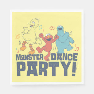 Sesamstraße   Monster Dance Party Serviette