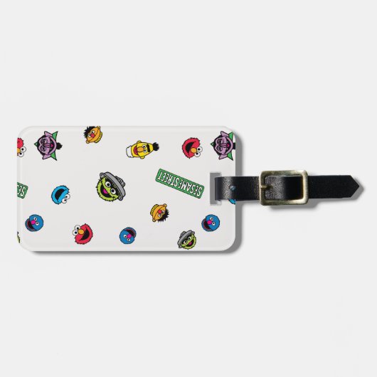 Sesamstraße-Muster Gepäckanhänger (Vorderseite horizontal)