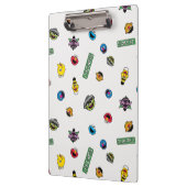 Sesamstraße-Muster Klemmbrett (Links)