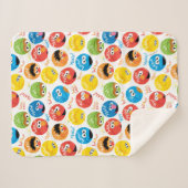 Sesamstraße-Muster Sherpadecke (Vorderseite (Horizontal))