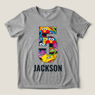 Sesamstraße - Muster-Shirt Tri-Blend Shirt