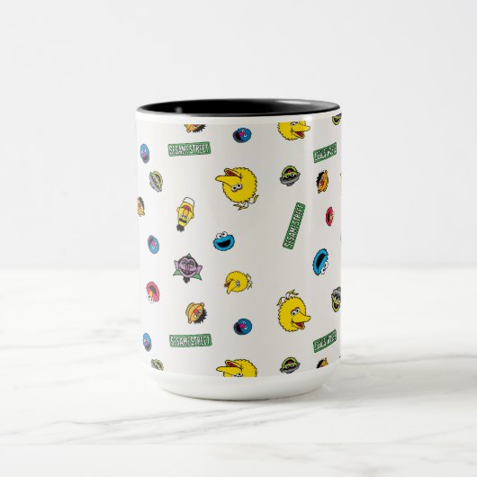 Sesamstraße-Muster Tasse (Zentrum)