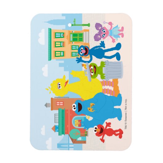 Sesamstraße | Nachbarschaftsszene Magnet (Vertikal)