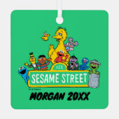 Sesamstraße | Name hinzufügen Ornament Aus Metall (Rückseite)